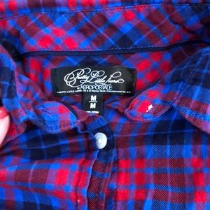 Chemise En Flanelle à Carreaux (plaid) Aeropostale Pour Femme - Taille XS, Manches Longues, Avec Poches - Occasion Très Bon état